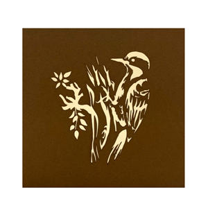 Éxito de Ventas: Adorno de Papel 3D con Diseño Personalizado de Pájaro Carpintero, Hecho a Mano en Hanói, Regalo para San Valentín, Bodas o con Temática Animal - Product Image 5