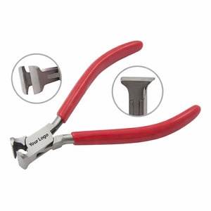 Cortador de extremos/cortador superior con logotipo personalizado, 115 mm, sin resorte, mango de PVC y borde de corte afilado, alicates para cortar alambre para joyería, 5 pulgadas, OEM - Product Image 1