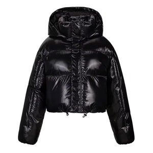 Chaqueta de lona acolchada con cuello mandarín para hombre, de longitud regular, con capucha, transpirable, de secado rápido, estilo urbano, invierno 2026 - Product Image 2