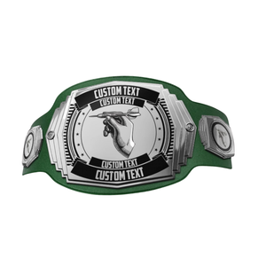 Cinturón de Campeonato Personalizable con Texto Personalizado, Cinturón Verde de Primera Calidad, Exclusivo para Coleccionistas, Eventos de Lucha Libre - Product Image 6