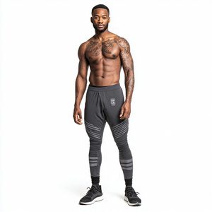 Customized <b>Men's</b> Compression Pants Wholesale Athletic <b>Base</b> <b>Layer</b> Quick Dry Workout Tights <b>Men</b> Basic Underwear Leggings - Product Image 3