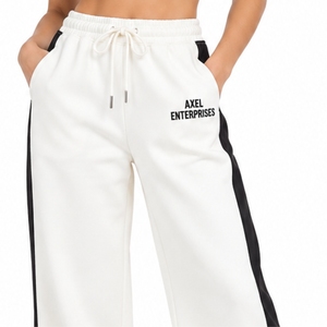 Womens Custom Solid Color Straight Casual <b>Trouser</b> Regular Fit Drawstring Elastic Waist Breathable <b>Summer</b> Streetwear Style - Product Image 4