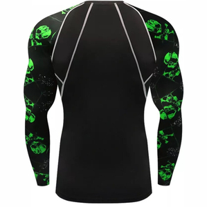 Vêtements en gros : Rashguard de compression sublimé à manches longues personnalisé pour BJJ, pour hommes, service OEM, sur mesure - Product Image 1