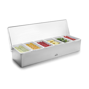 Contenitore per condimenti in acciaio inossidabile Lacor, scatola portaoggetti a 6 scomparti per spezie da cucina - Product Image 4
