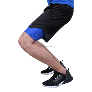 Shorts de sport pour hommes de haute qualité, respirants, pour l'entraînement, la course à pied, décontractés, teinture unie, polyester/coton, compression, séchage rapide - Product Image 5