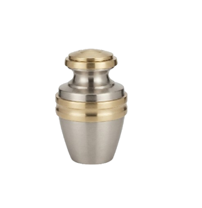 Unique Design Silver Glossy Finishing Metal <b>Keepsake</b> Urn for <b>Pet</b> <b>Ash</b> High Quality <b>Keepsake</b> Urn for Funeral Use - Product Image 1