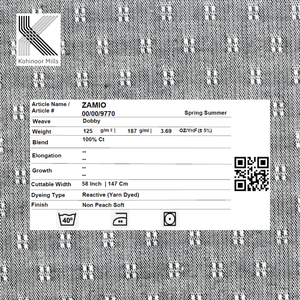 Tissu de chemise en coton biologique durable 100% pur, tissé, écologique, texturé, pour femmes, prix de gros - Product Image 4