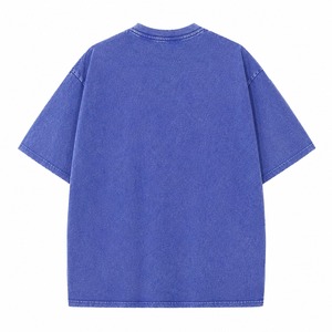Summer High Quality Custom Logo 100% Cotton Men's Acid Washed T Shirt Heavyweight Oversized Vintage Blank <b>Plain</b> <b>Tshirt</b> for Men - Product Image 2