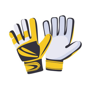 Football Goalkeeper Gloves PU <b>Full</b> Finger Non <b>Slip</b> Breathable Silicone Printed Adjustable Wrist Strap Hook Loop Closure Unisex - Product Image 2