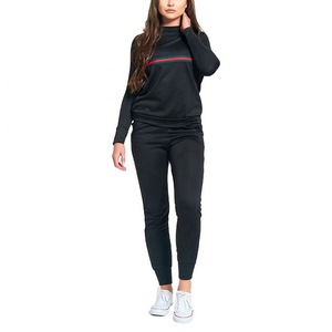 Custom Breathable Hooded <b>Plus</b> <b>Size</b> Women's Sweat Suit Set Quick Dry Elastic Waist Casual Winter Sportswear Sweat Suit OEM - Product Image 4