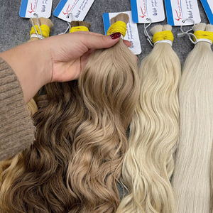 NUEVO PRODUCTO: Extensiones de cabello humano vietnamita de alta calidad, ondulado y liso, doble capa, sin caída, sin enredos, listo para enviar. - Product Image 1