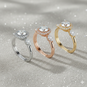 แหวนหมั้นเพชรทรงลูกแพร์ประดับเพชรรอบด้าน ดีไซน์มินิมอล รับรองคุณภาพ - Product Image 5