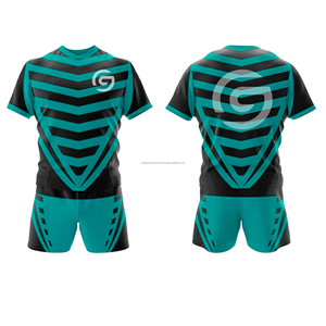 Uniforme de rugby personnalisé par sublimation, design imprimé intégral, maillot d'équipe, shorts, logo de sponsor, commande en gros - Product Image 6