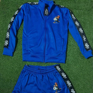 OEM Wind Breaker Plus Size Sets Windproof Men Polyester Nylon Windbreaker Short Tracksuit Zipper <b>Jackets</b> and Shorts 2 Pcs Set - Product Image 1