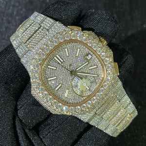 Hip Hop Sport Luxury Iced Out <b>Watch</b> Men Designers <b>Watches</b> Automatic <b>Mechanical</b> Movement VVS D Colour Moissanite <b>Watches</b> - Product Image 1