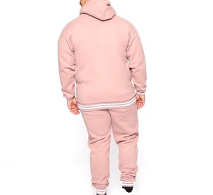 Ensemble de survêtement en molleton de coton de luxe pour homme, sweat à capuche brodé et pantalon de jogging, personnalisable, marque privée, OEM, ODM - Product Image 6