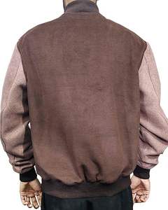 Veste bomber en laine pour homme, style varsity, coupe slim, décontractée, chaude, veste de baseball pour garçons, style universitaire - Product Image 5