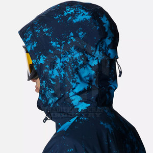 Veste de ski à capuche légère et respirante de style nouveau avec logo sur le devant, tissu en nylon/polyester pour les sports d'hiver - Product Image 4