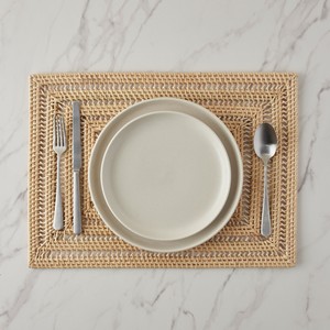 Rectangular <b>Rattan</b> Placemat Delightful Woven <b>Table</b> Mat <b>Dining</b> Placemat Natural <b>Table</b> Setting Accent Ideal For Kitchen Home Decor - Product Image 6