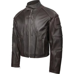 Blouson de moto en cuir PU pour homme, design moderne, vêtements de moto élégants, vêtements décontractés, vêtements d'extérieur tendance - Product Image 5