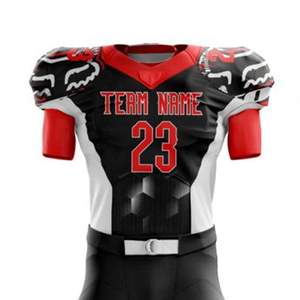 Uniforme de Fútbol Americano Sublimado Personalizado al Por Mayor a Precio Económico, Uniforme Personalizado de Alta Calidad con Nombre Personalizado, Transpirable, Corto, Talla Grande Personalizada - Product Image 4