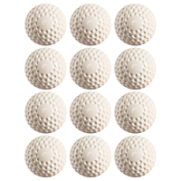 Lot de 12 balles de cricket en caoutchouc PU légères et durables de 9/12 pouces