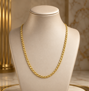 DIVYORO Women's Classic Gold Plated <b>Copper</b> Alloy Curb <b>Chain</b> - Product Image 2