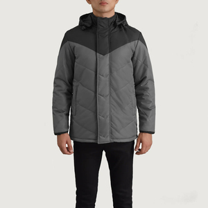 Premium Quality Winter Waterproof Windproof Soft Shell Puffer Jacket Men Oversize OEM Custom Logo Breathable Hooded Zip Long - Product Image 1