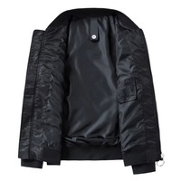 Blouson bomber oversize noir de jais pour homme, en nylon premium, style streetwear, fermeture éclair, OEM, marque privée, vêtements d'extérieur