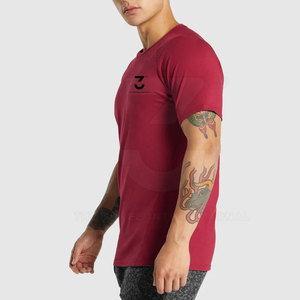 Athletic Training Wear <b>Men</b> Gym T Shirts With Moisture Wicking <b>Stretch</b> Material For Daily Fitness Activities - Product Image 3