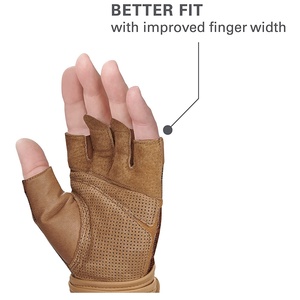 Gants de sport unisexes en cuir pour la musculation, demi-doigts, pour la gym et l'entraînement intensif - Product Image 2