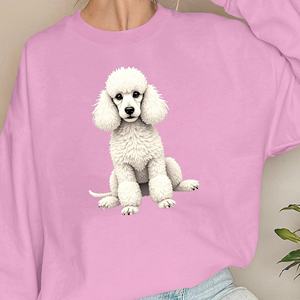 Sudaderas de mujer con ilustración de caniche blanco FUR - Product Image 2