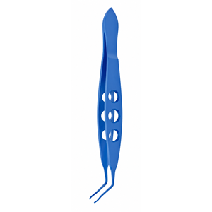 Forceps d'insertion de lentilles intraoculaires souples en titane bleu Stephens pour une manipulation précise des IOL, une pose de lentilles précise et une ophtalmologie avancée - Product Image 5