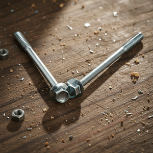 Tornillos de Rosca Parcial y Tornillos para Madera de Alta Resistencia Clase 4.8 y 6.8, Cabeza Hexagonal, Acero al Carbono Zincado, Medidas en Pulgadas/Métricas, Marca PDC - Product Image 1