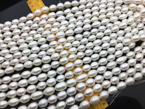 Perlas de Arroz Ovaladas Blancas de Agua Dulce de 3-4mm, Hilo Suelto para Fabricación de Joyas, Venta al por Mayor, Estilo en Tendencia 2026 - Product Image 3