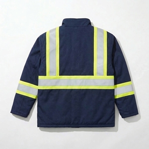 High Visibility Safety <b>Jacket</b> | <b>Reflective</b> Workwear <b>Jacket</b> <b>Men</b> | Waterproof Windproof | OEM Custom Safety Apparel Manufacturer - Product Image 2