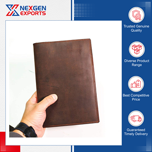 Le meilleur vendeur au monde propose une dossier de présentation en cuir PU fait main de qualité standard avec porte-stylo au prix le plus bas du marché - Product Image 3