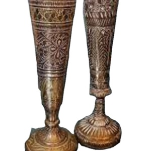 Vintage Brass <b>Wine</b> <b>Goblet</b> Engraved Handmade Chalice Metal Drinking Cup Antique Style Barware Wedding Gift Classic Tableware - Product Image 1