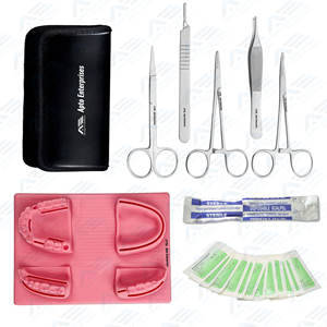 Kit quirúrgico completo al por mayor, Kit de práctica de sutura de acero inoxidable, almohadilla quirúrgica para la piel, Kit de práctica de sutura - Product Image 1