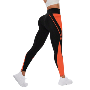 Women's High Waist Soft Stretch Breathable Yoga <b>Leggings</b> Side <b>Pocket</b> Spandex/Nylon/Cotton Fabric for <b>Workout</b> Running Activewear - Product Image 1