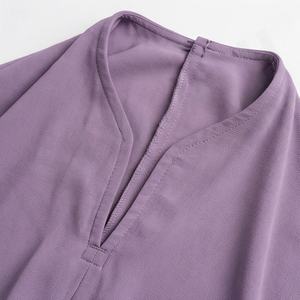 Abaya de una pieza hecha a mano con tela premium para Ramadán, venta al por mayor, vestido largo islámico modesto para mujeres musulmanas, fabricación en fábrica. - Product Image 4