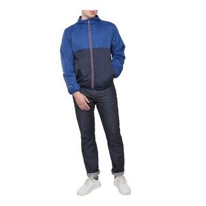 Chaqueta impermeable con logotipo personalizado para hombre, cortavientos con cremallera frontal, impermeable, de alta calidad, 100% - Product Image 5