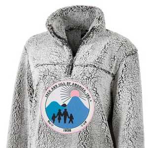 Sweat-shirt décontracté et confortable pour homme Jack and Jill, avec logo en fourrure, fermeture éclair quart de tour, en sherpa pelucheux, à manches longues, idéal pour l'hiver - Product Image 4