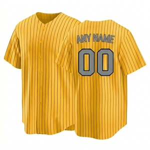 Uniforme de Béisbol Unisex de Alta Calidad, Manga Corta, Cuello en V, Sublimado, Personalizado, Transpirable, de Secado Rápido, 100% Poliéster - Product Image 6