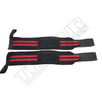 Attelle de poignet ajustable Thapur Sons avec fermeture auto-agrippante pour la protection des hommes lors de la musculation, noire