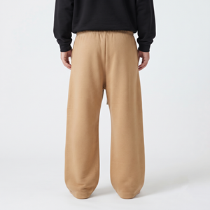 <b>Baggy</b> Fit <b>Men's</b> Oversized Cotton Jogger Pants Heavyweight Wide Leg Stacked Drawstring Streetwear <b>Trousers</b> - Product Image 5
