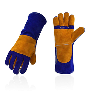 Gants de soudage en cuir de vachette pour hommes, longs et courts, avec fonctions anti-coupure et anti-chaleur, à bas prix, pour soudage TIG - Product Image 1