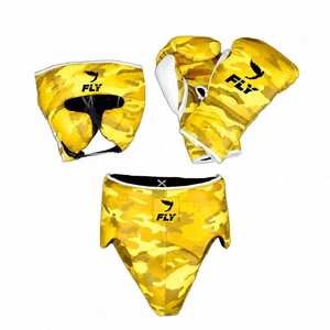 Set de Boxeo Fly: Protector de Cabeza de Cuero Camuflado, Guantes, Protector Inguinal, Equipo de Entrenamiento, Equipo de Protección - Product Image 6