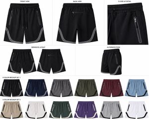 Men's Dark Gray Eco-Friendly Casual Quick Dry Sport Shorts with Drawstring Waist and Side Pockets Mid Length Athletic Wear - Product Image 6