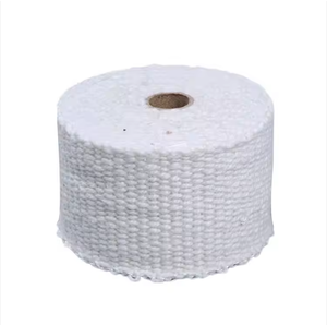 Ceramic Fiber Rope Gasket Sealing <b>Tape</b> Fire Resistant Oven <b>Door</b> Seal Ceramic Fiber <b>Tape</b> With Adhesive. - Product Image 4